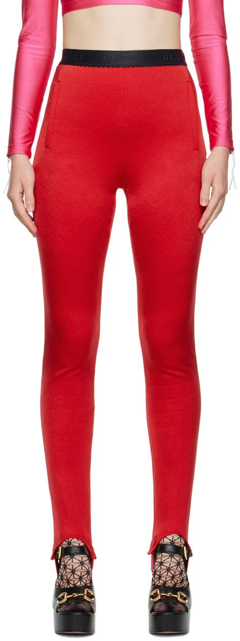 gucci red leggings|Gucci tights black etsy.